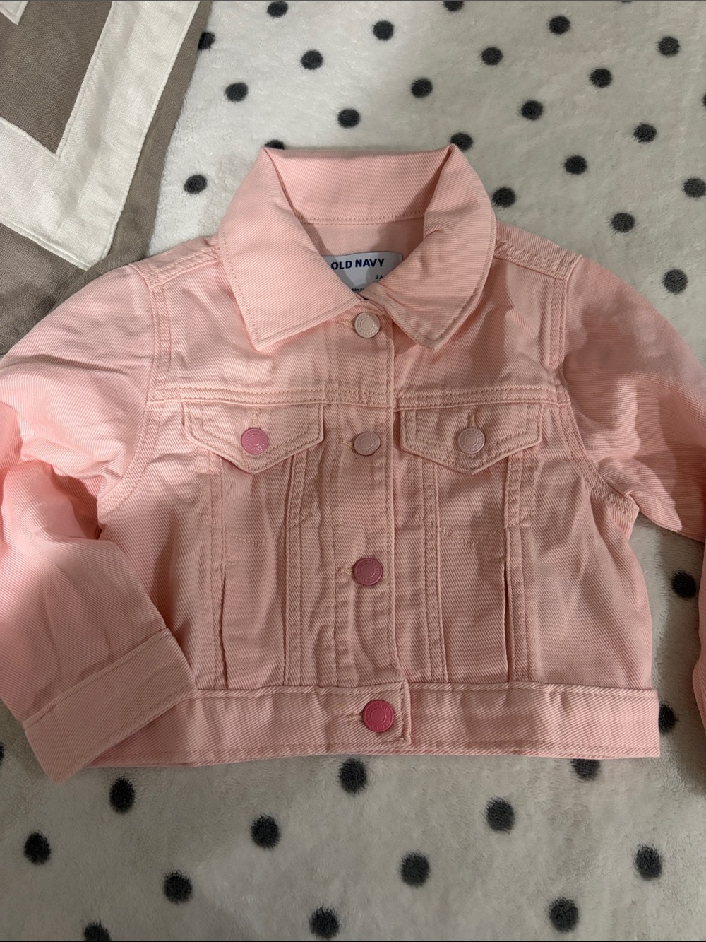 Old Navy Light Pink Kids' Denim Jacket